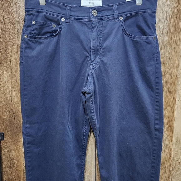 Brax Feel Good Mens Pants Blue Cooper Fancy Regular 32/34 - Picture 4 of 9
